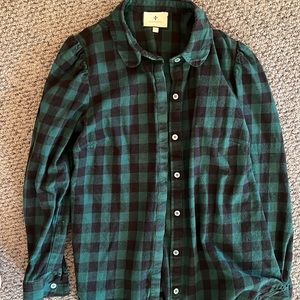 Tuckernuck flannel blouse